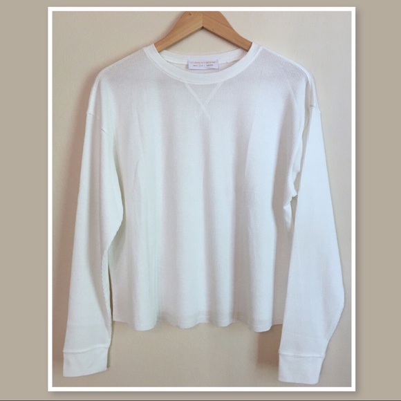 Reposh • Long Sleeve Waffle Knit Top/Tee - Picture 2 of 5